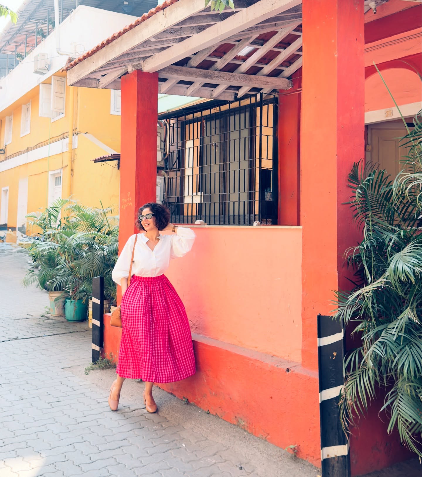 Designed a skirt , paired it with (no prizes for guessing ) a white…