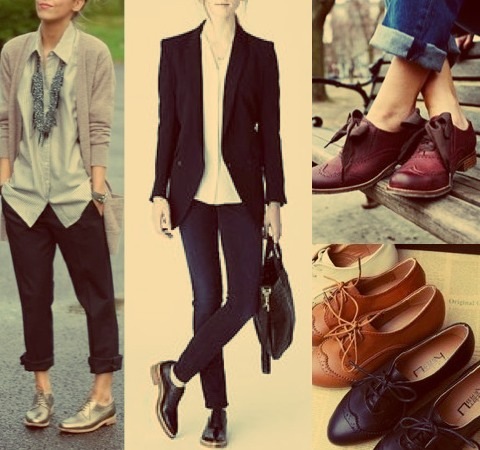 brogues-oxfords-women shoes-layering-jacket-stylish-trendy